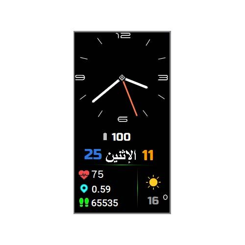 数字指针心率步数荣耀Band 6表盘