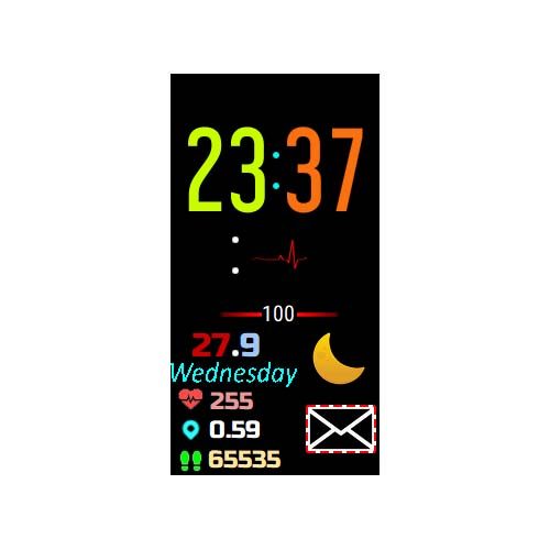数字心率步数荣耀Band 6表盘