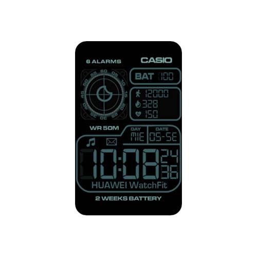 CASIO卡西欧数字华为Watch Fit表盘