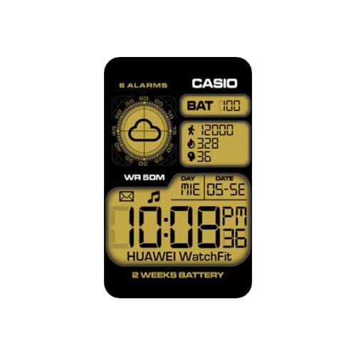 CASIO卡西欧数字华为Watch Fit表盘