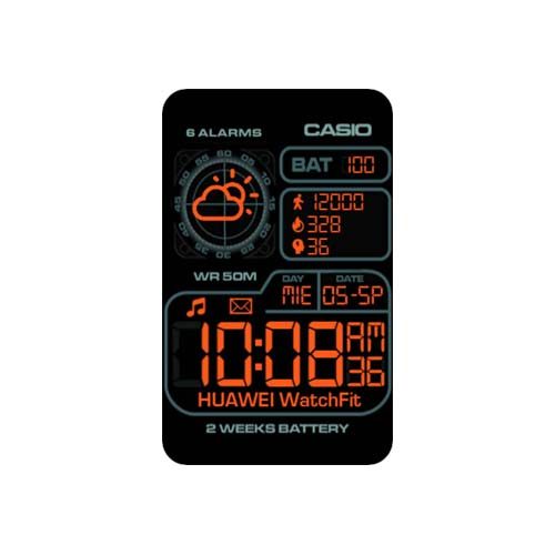 CASIO卡西欧数字华为Watch Fit表盘