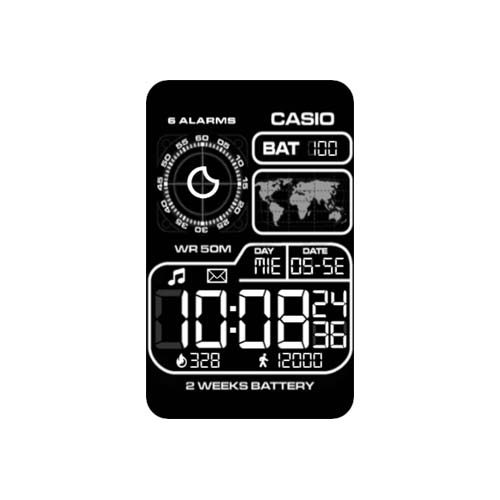 CASIO卡西欧数字华为Watch Fit表盘