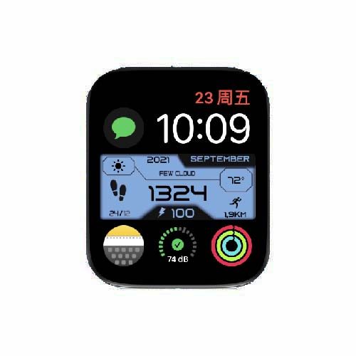 数字运动环表盘