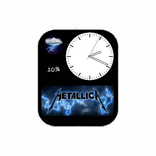 Metallica金属乐队天气指针表盘