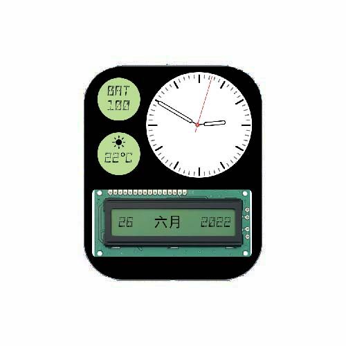 LCD数字天气指针表盘