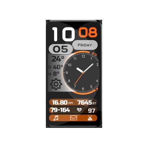 荣耀Band 6 数字指针运动表盘