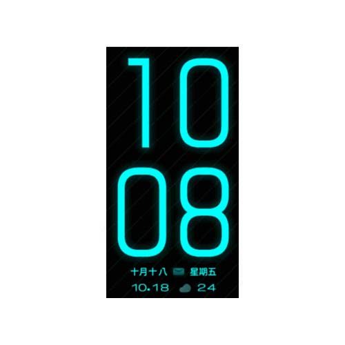 荣耀Band 6 数字天气运动表盘