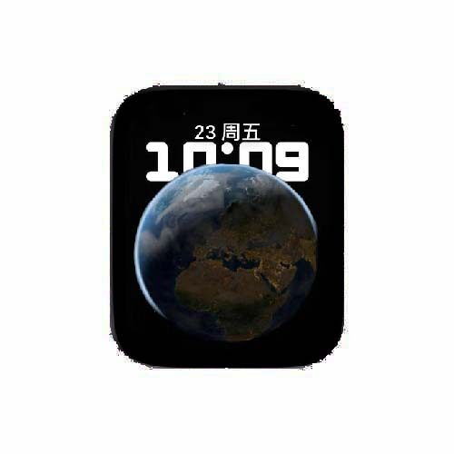 地球数字人像表盘