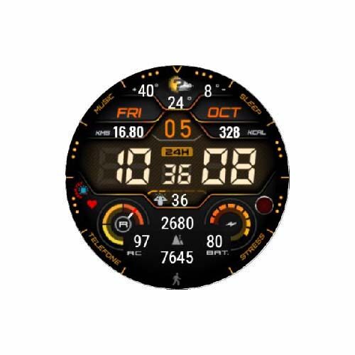 华为Watch 3/Watch 3 Pro 46/48mm数字运动表盘