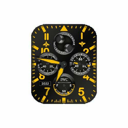 IWC万国数字指针表盘