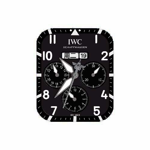 IWC万国数字指针表盘