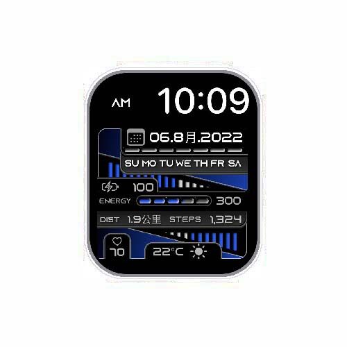 数字日期天气温度S7系列表盘