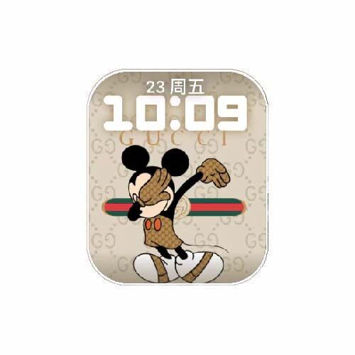 GUCCI古驰迪士尼米奇数字人像表盘