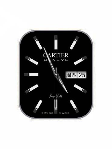 Cartier卡地亚数字指针表盘