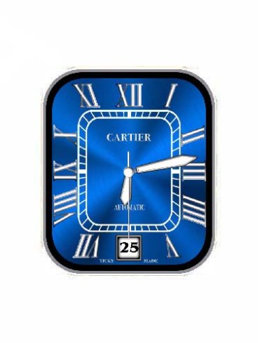 Cartier卡地亚数字指针表盘