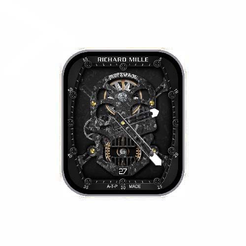 RICHARD MILLE理查德米勒骷髅头数字指针表盘
