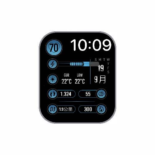 数字运动心率S7表盘