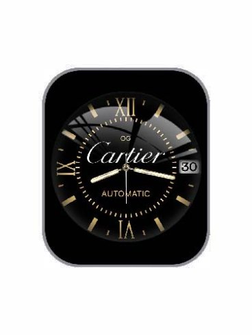 CARTIER卡地亚数字指针表盘