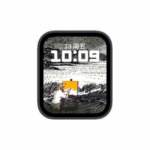 梵高的生活数字人像表盘