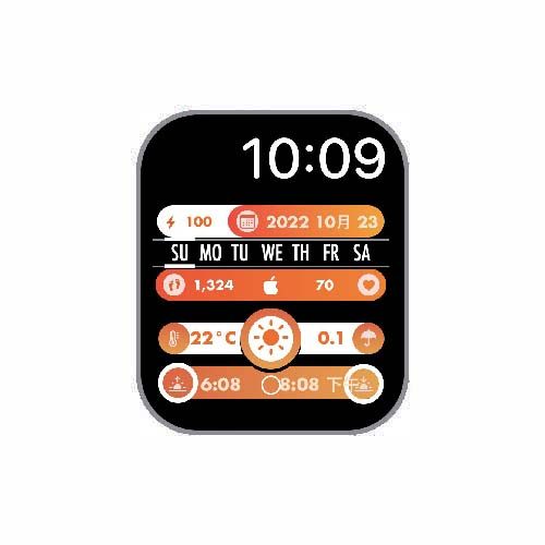 简约天气温度日期S7系列表盘