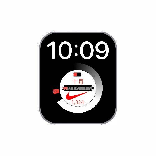 简约数字NIKE耐克黑色表盘