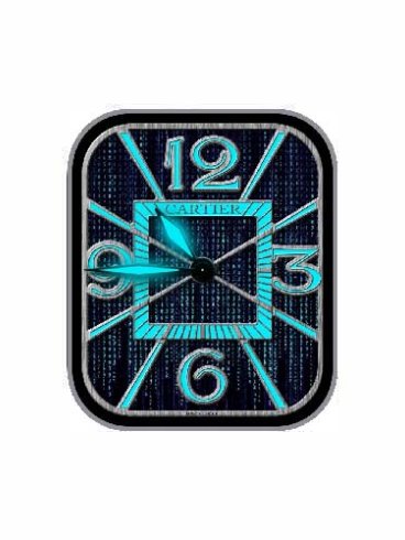 CARTIER卡地亚数字指针表盘