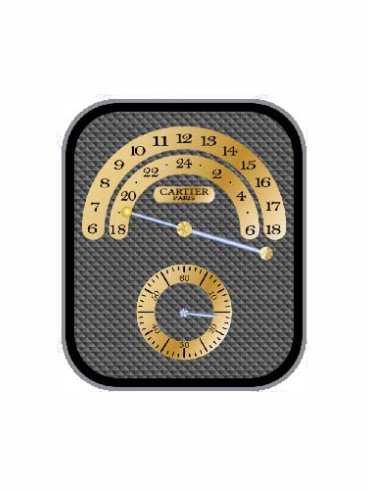 CARTIER卡地亚数字指针简约表盘