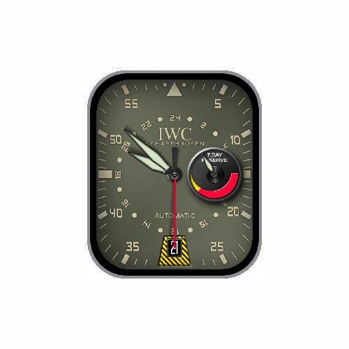 IWC万国数字指针军表表盘