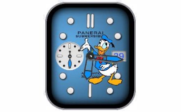 PANERAI沛纳海唐老鸭指针表盘