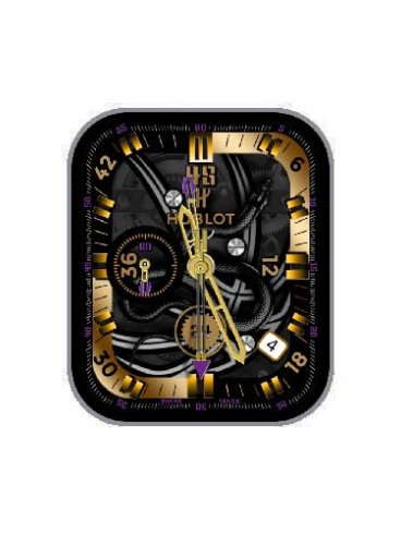 HUBLOT宇舶数字指针黑曼巴机械表盘