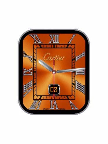 CARTIER卡地亚数字指针表盘