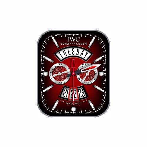 IWC万国数字指针红色表盘