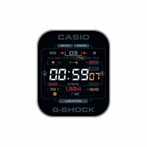 CASIO卡西欧数字运动表盘