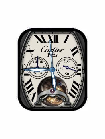 CARTIER卡地亚数字指针表盘