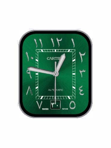 CARTIER卡地亚数字指针表盘