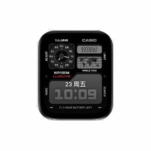 Casio卡西欧数字人像表盘