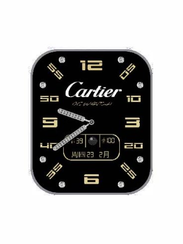 CARTIER卡地亚数字指针表盘