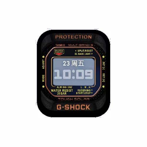 CASIO卡西欧数字人像表盘