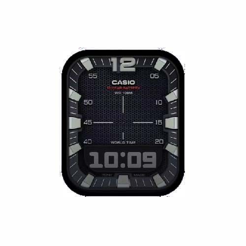 CASIO卡西欧数字人像表盘