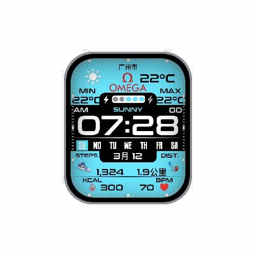 OMEGA欧米茄数字运动表盘