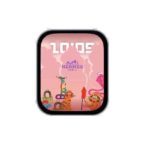 Hermes爱马仕数字人像表盘