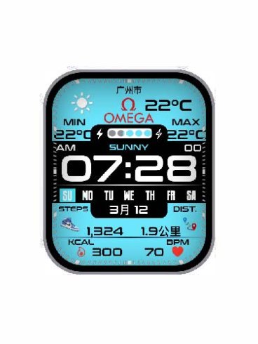 OMEGA欧米茄数字运动表盘