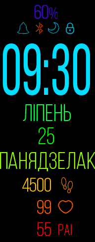 Xiaomi Smart Band 7 手表表盘