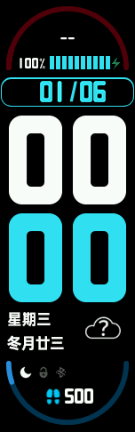 Xiaomi Mi Band 6 手表表盘