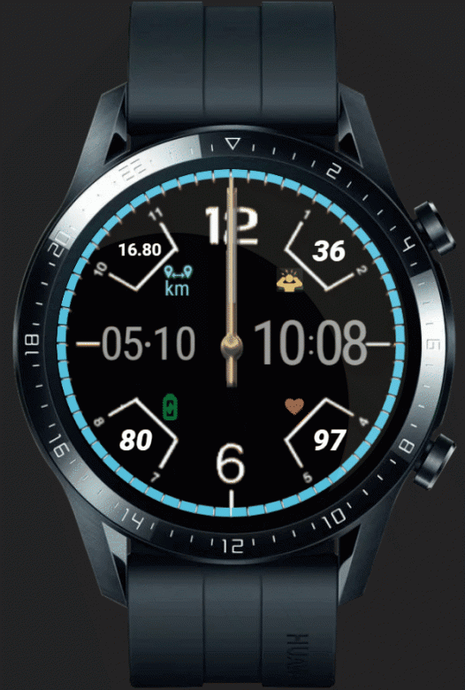 华为Huawei Watch GT/GT 2 46mm GT / GT 2 46mm手表表盘