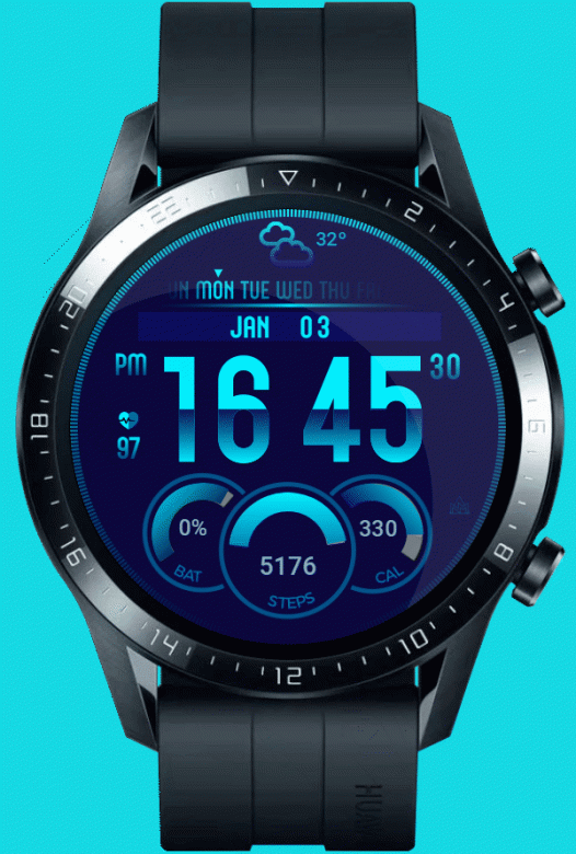 华为Huawei Watch GT/GT 2 46mm GT / GT 2 46mm手表表盘