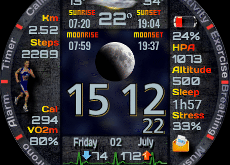 华为Huawei Watch GT/GT 2 46mm GT / GT 2 46mm手表表盘