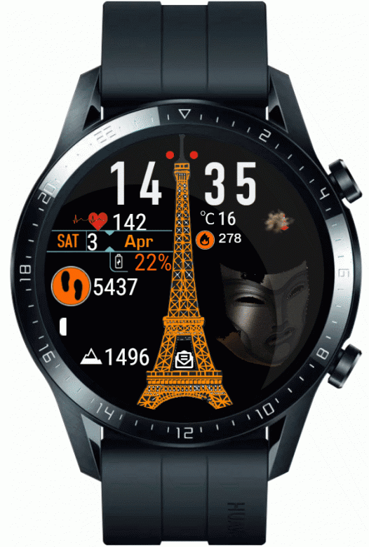 华为Huawei Watch GT/GT 2 46mm GT / GT 2 46mm手表表盘