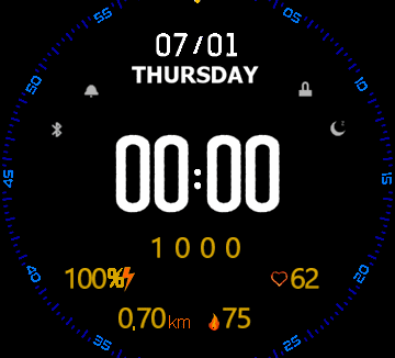 华米跃我Amazfit Verge Lite手表表盘