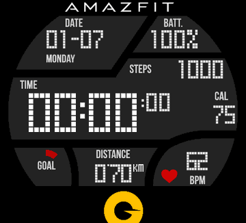 华米跃我Amazfit Verge Lite手表表盘